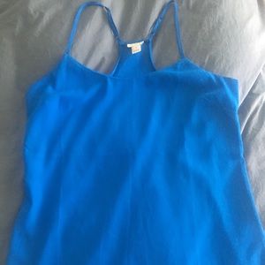 J. Crew royal blue tank top blouse